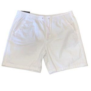 Jachs Mens White Pull On Dock Shorts NWT